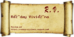 Ráday Viviána névjegykártya